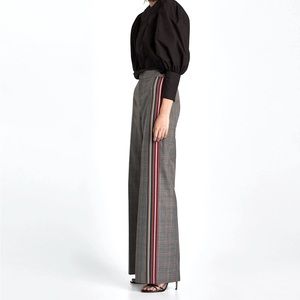 NWT Zara plaid trousers with contrasting stripes
